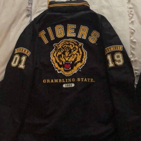 BBG Authenic Collegiate Jacket , 2XL , Black & Gold - Picture 2 of 6